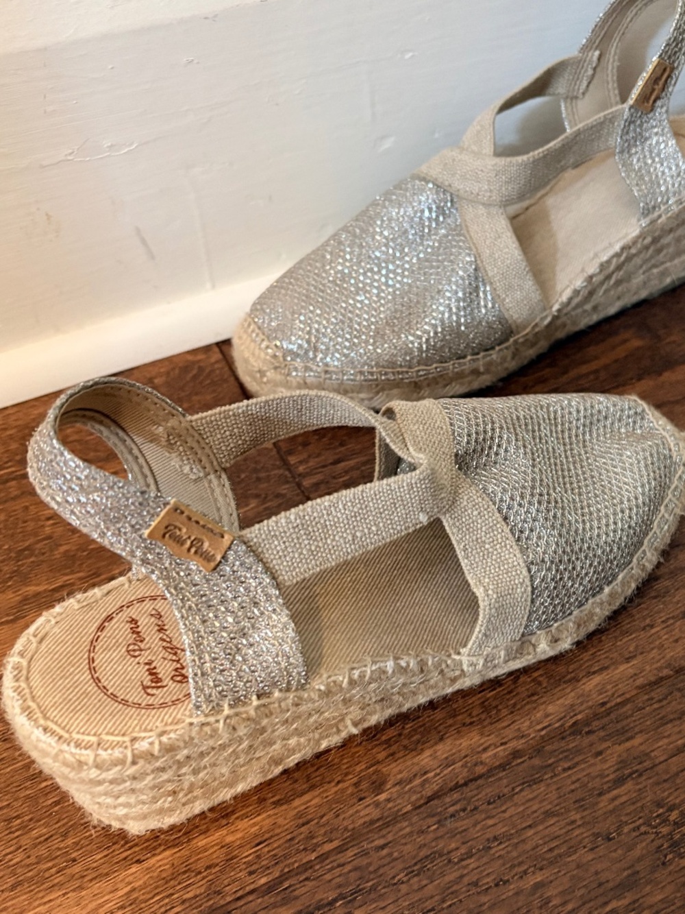 GLITTERY TONI PONS ESPADRILLES - MADE IN SPAIN - 39